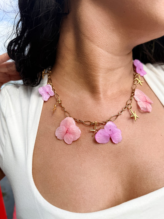Hydrangea Shore | 2-in-1 Necklace & Waist Chain