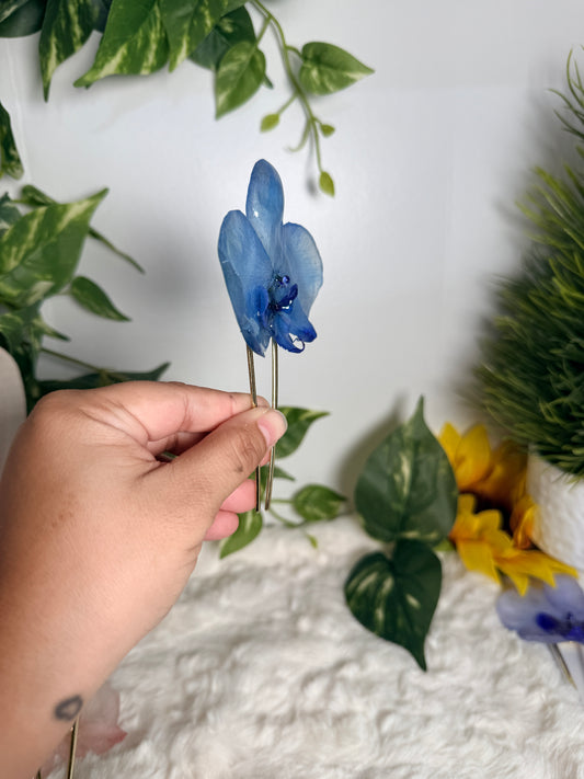 Ocean Whisper Orchid Hair Fork