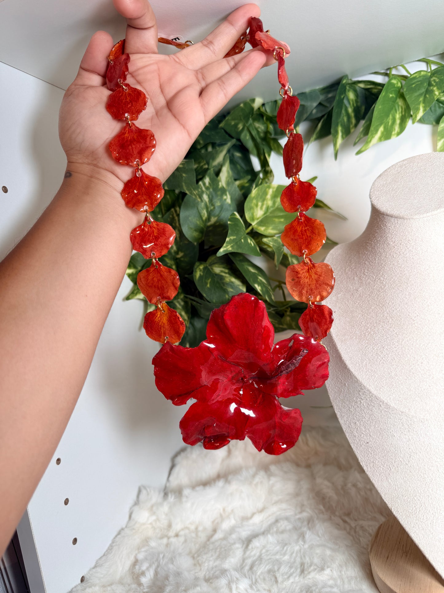 Amapola de Flamboyán Necklace