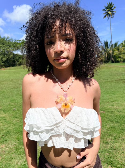 Baby Cattleya fairy necklace