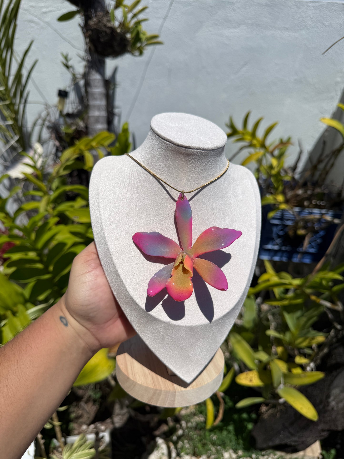 Colorfull Cattleya necklace