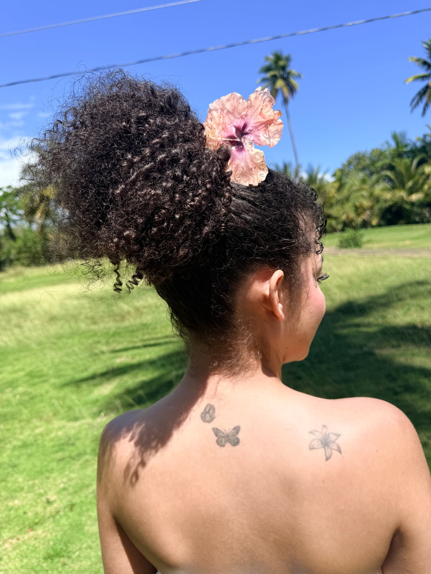 Blush Poppy Hair Comb