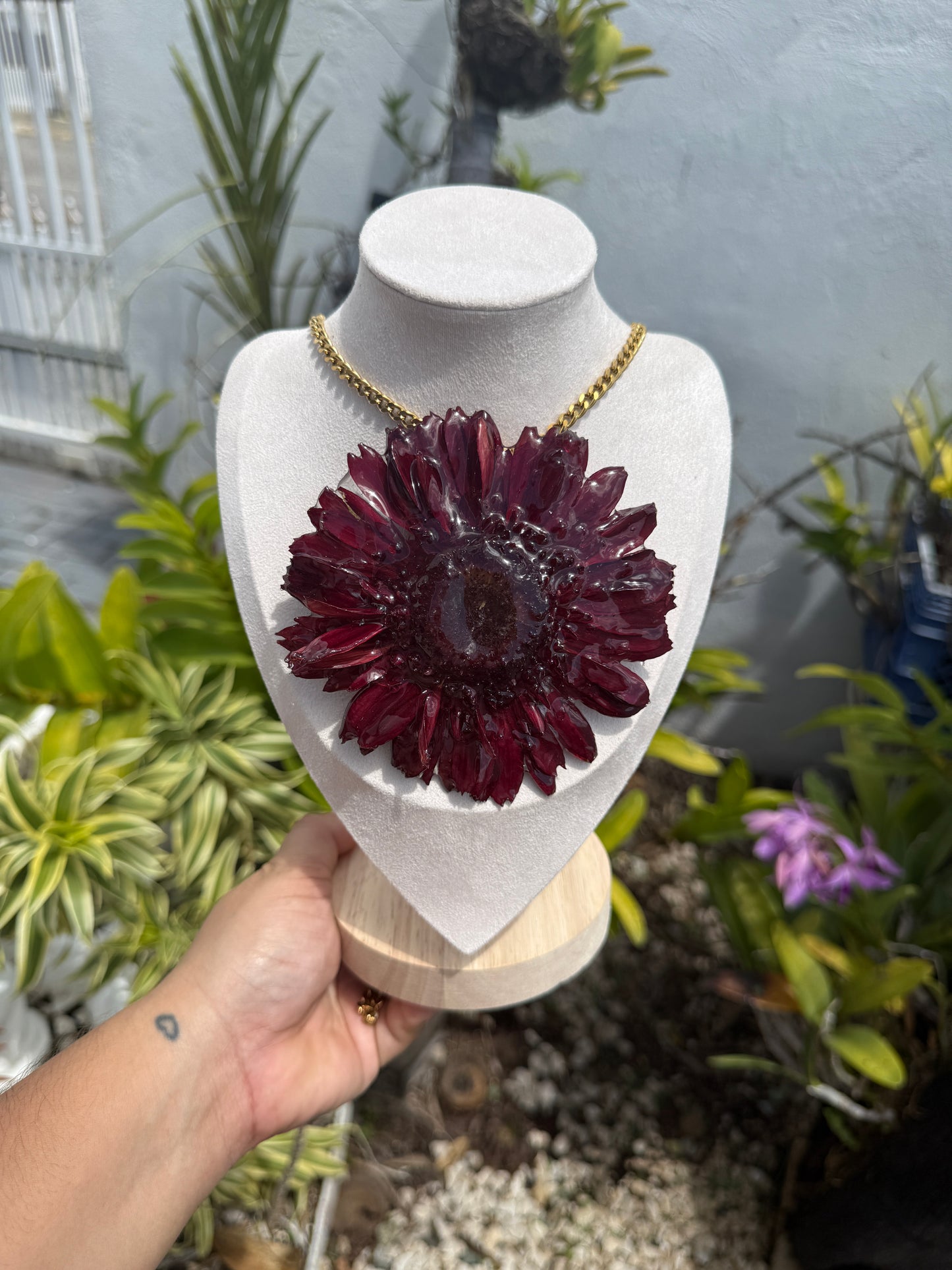 Extra big Gerbera Necklace