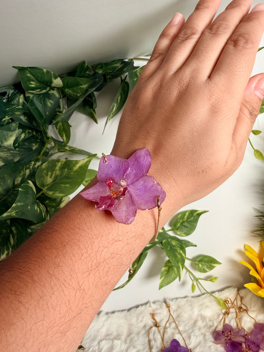 Orchid bracelet