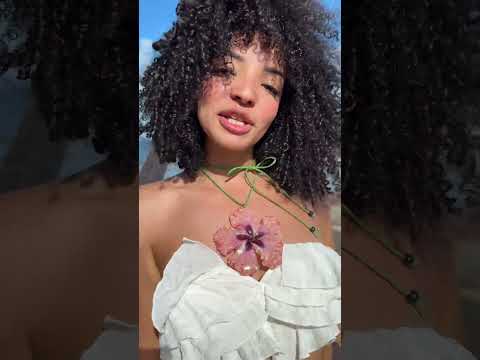 Pink amapola Choker (hibiscus)