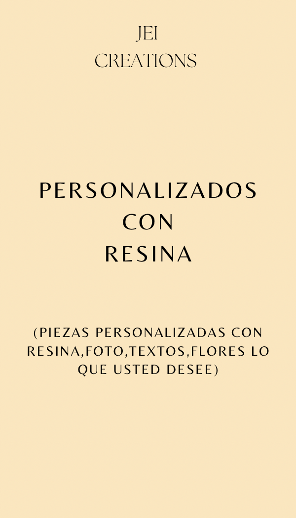 Piezas en resina Personalizadas