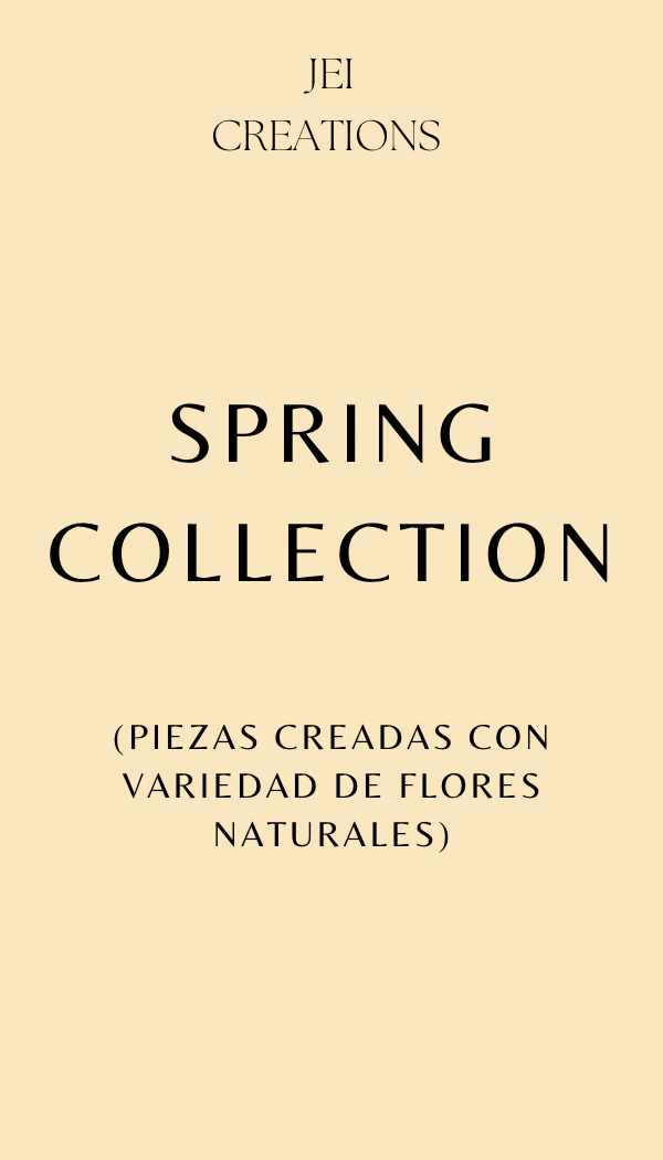 Spring Collection(Accesorios Con Flores Reales)