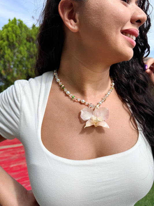 Blush Orchid Necklace