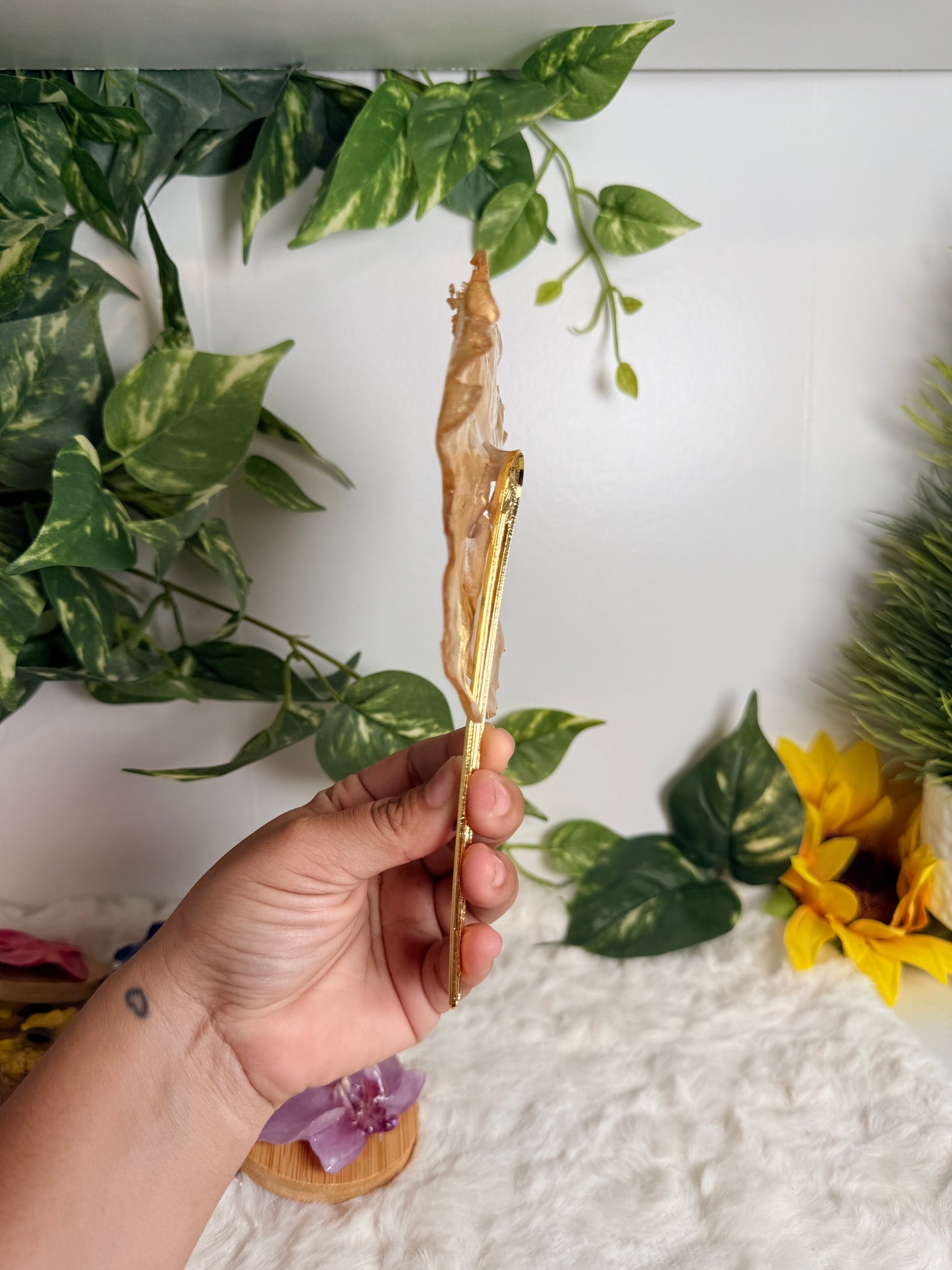 Golden Aura Hair Fork
