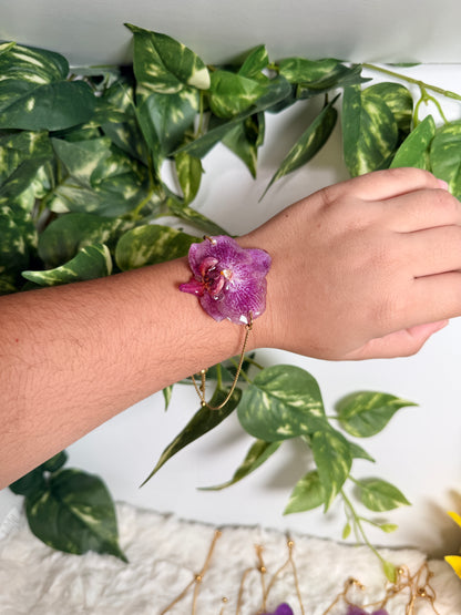 Baby orchid bracelet