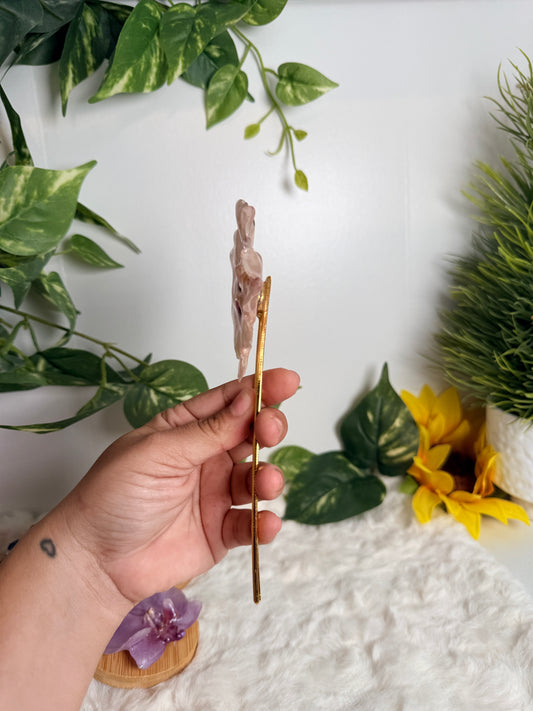 Blush Petal Hair Fork