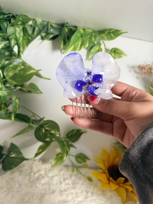 Lavender Mist Orchid Hair Comb