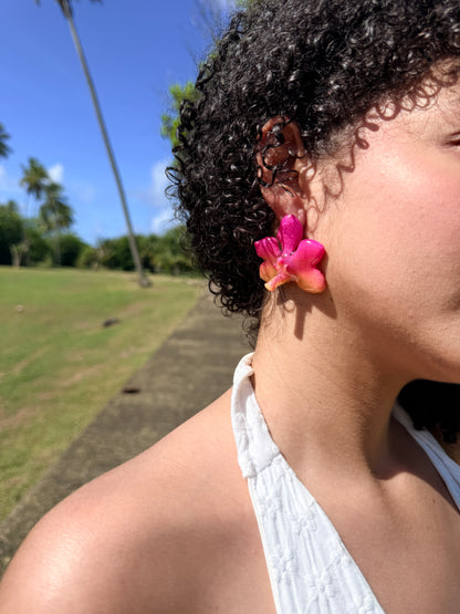 Mini Orchid Stud Earrings