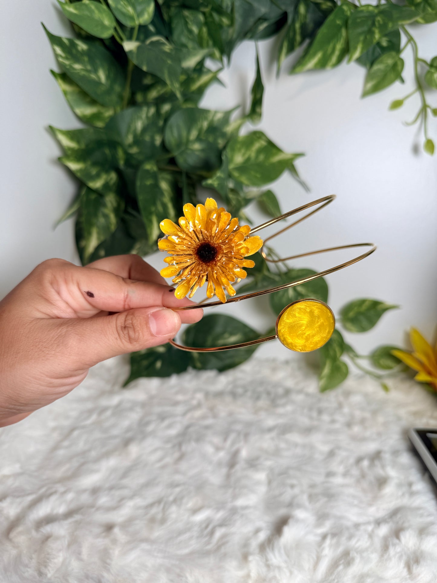 XL arm cuff sunflower (plus size)