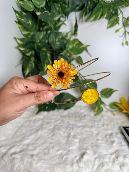XL arm cuff sunflower (plus size)