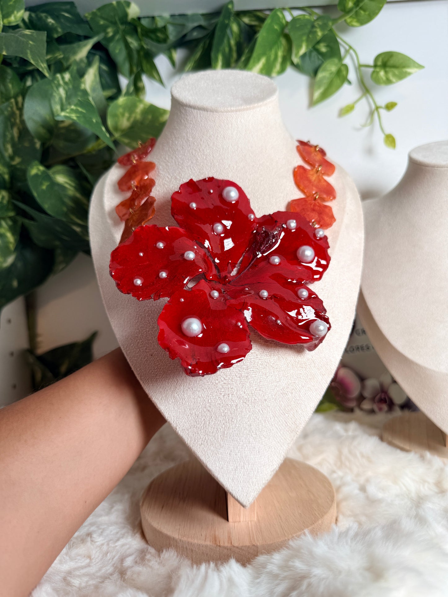 Flamboyán Poppy Pearl Necklace