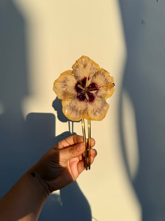 Golden Blush Exotic Poppy Hair Fork