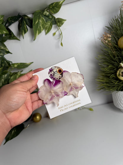 Phalaenopsis Orchid stud