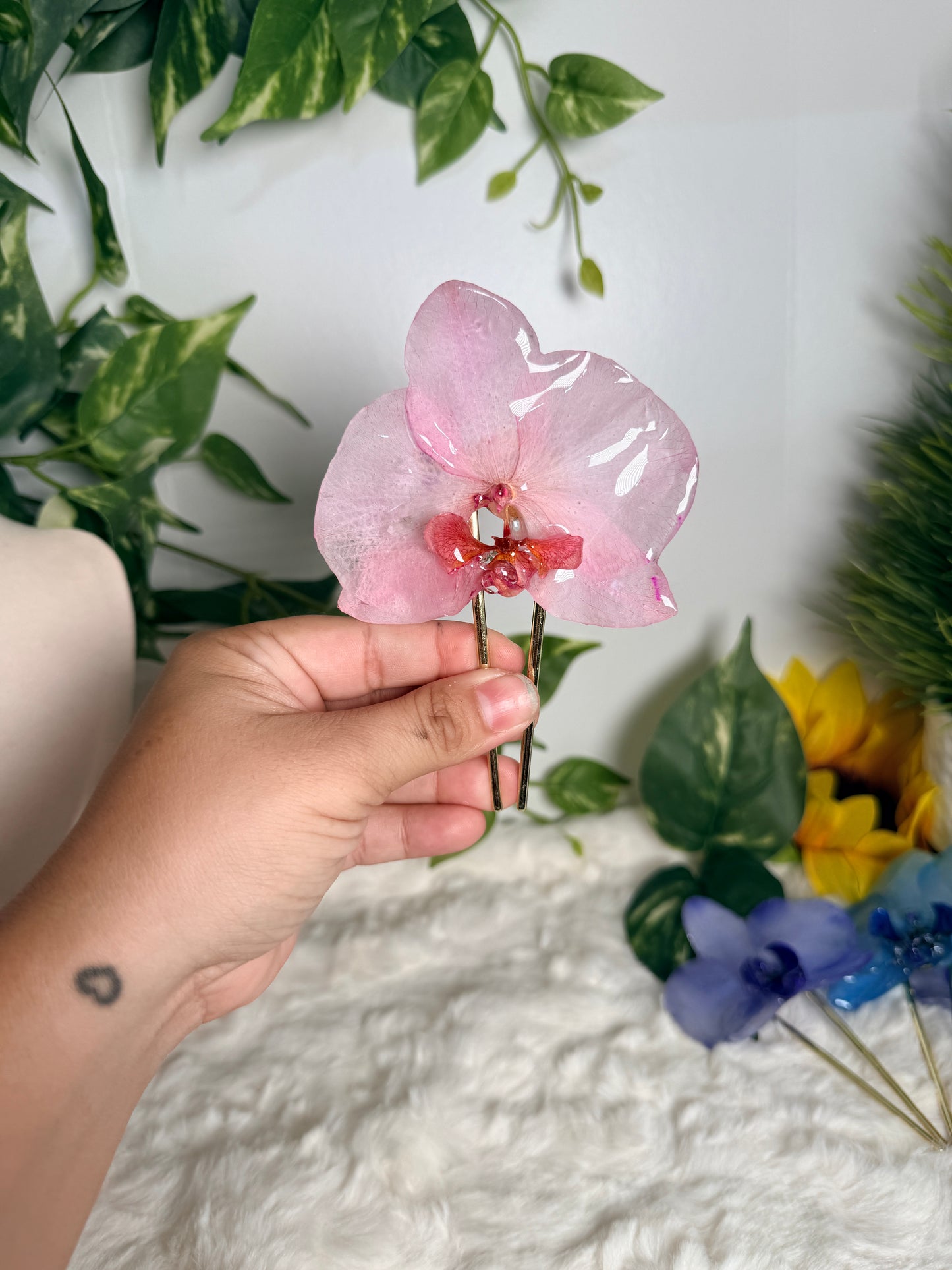 Blush Orchid Hair Fork