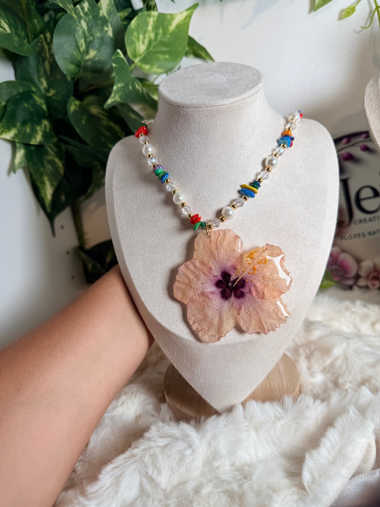 Tropical Hibiscus Necklace