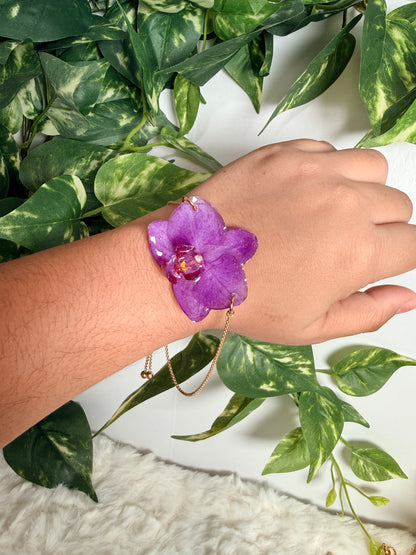 Baby orchid bracelet