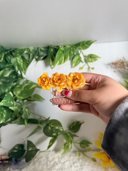 Golden Garden Mini Rose Comb