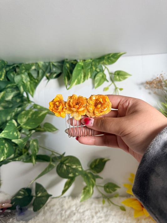 Golden Garden Mini Rose Comb