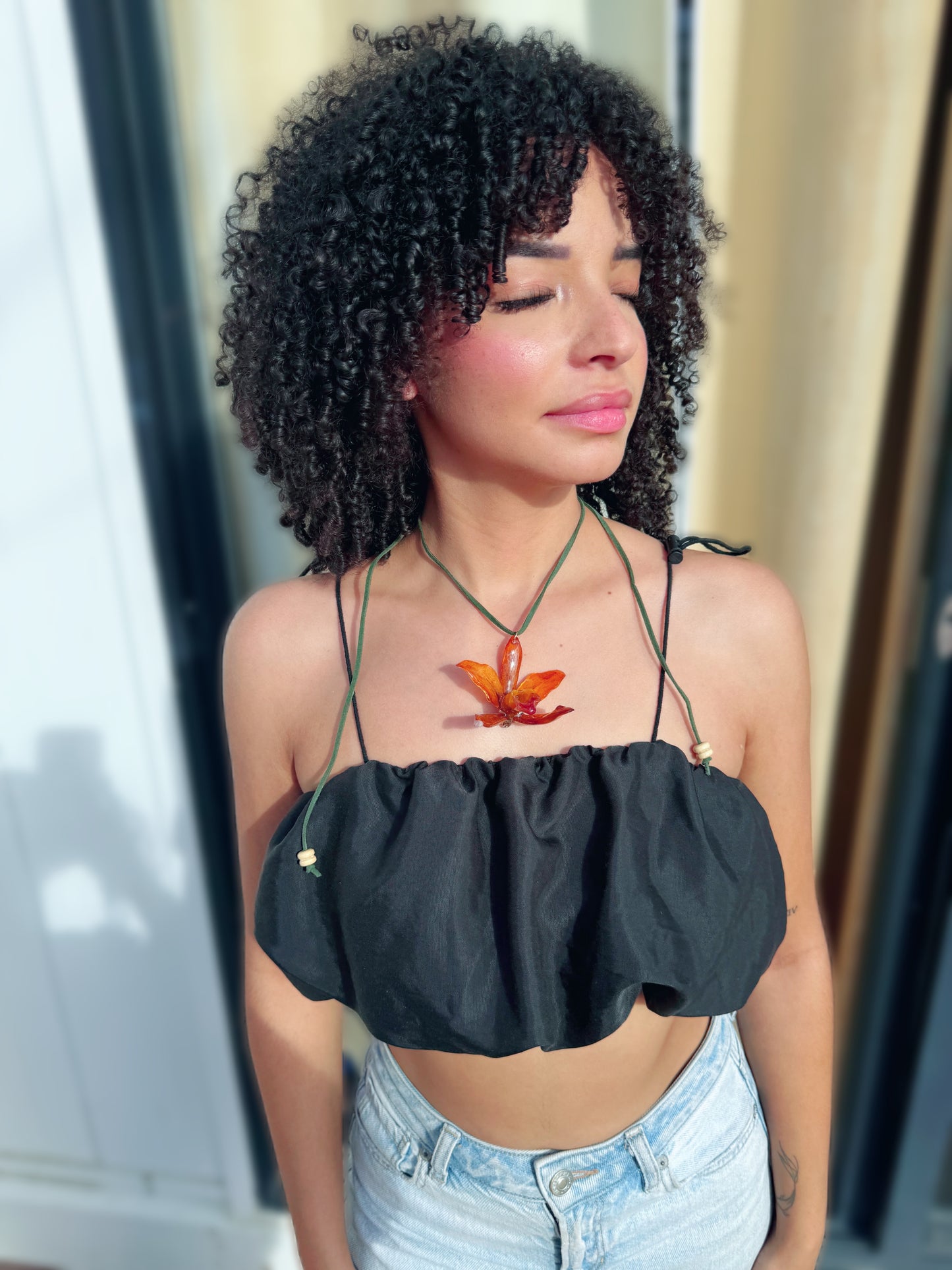 Cattleya Choker necklace