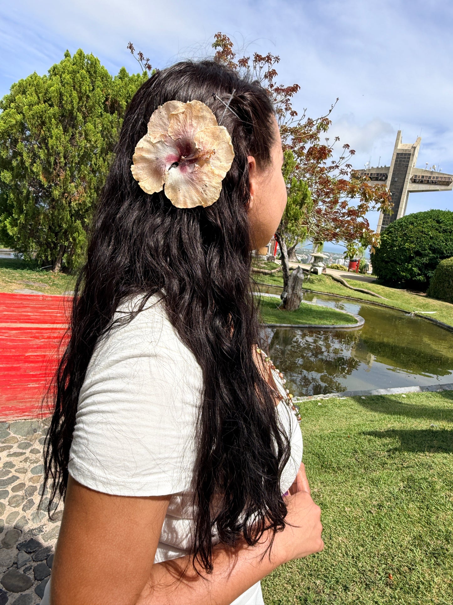 Moonlight Exotic Poppy 2-in-1 Necklace & Hair Clip