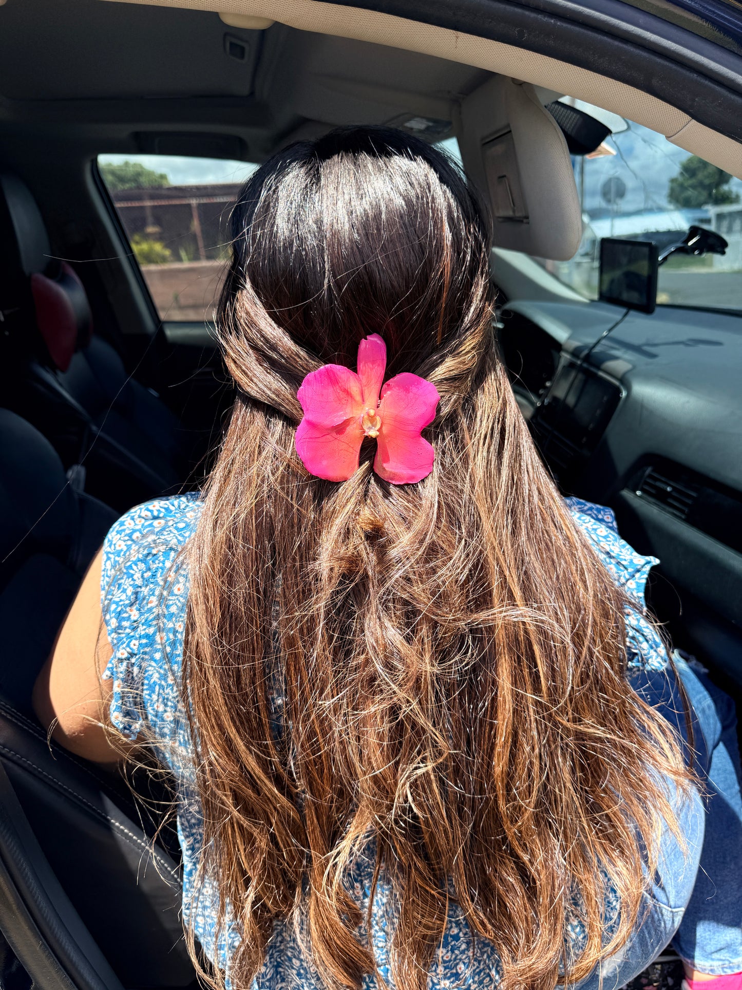 Pinky Orchid Hair clip