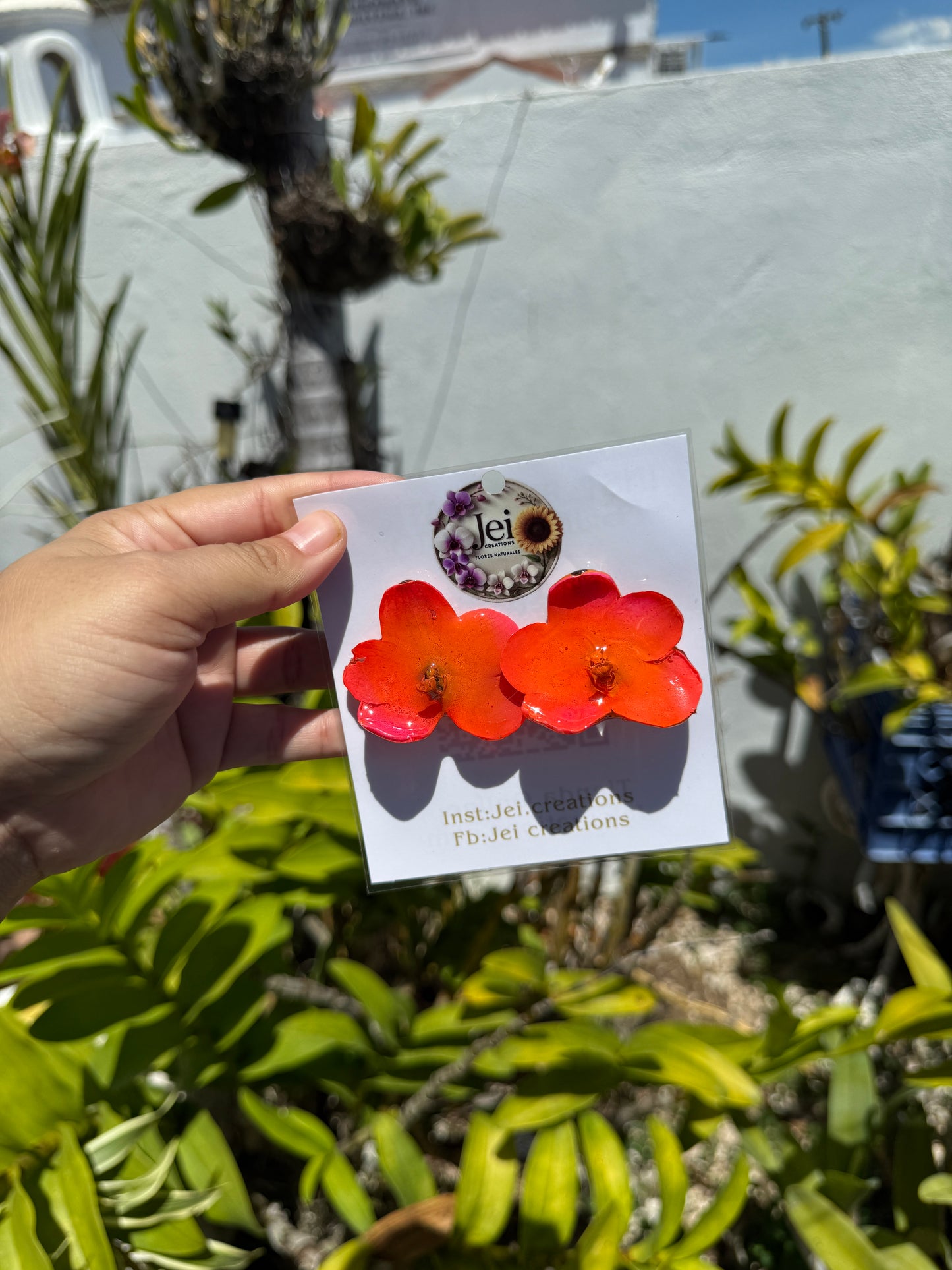 Towers braids Orchid Stud