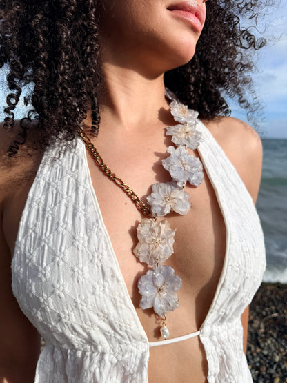 Delphinium Cascade Necklace