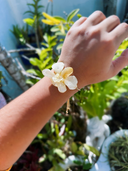 Orchid Dendrobium bracelet