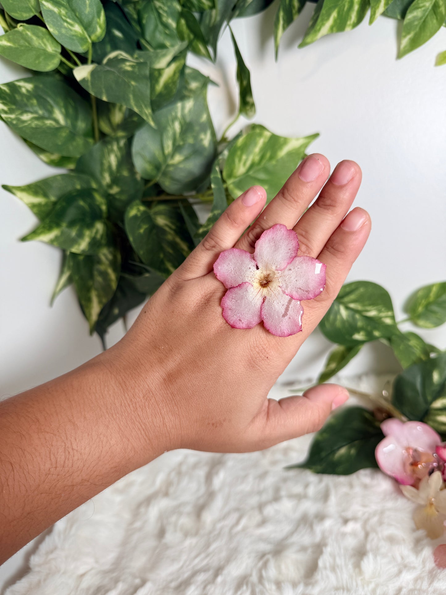 Pink Desert Rose Ring