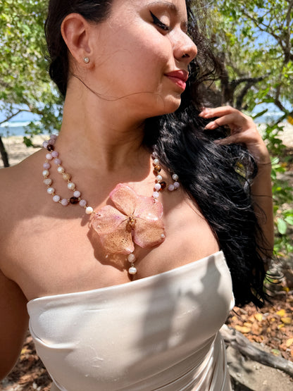 Vanda Blush Pearl Necklace