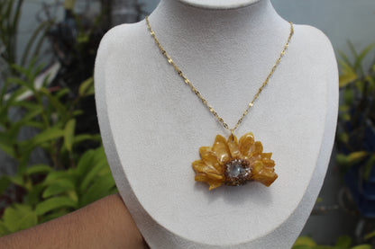 Sunflower necklace