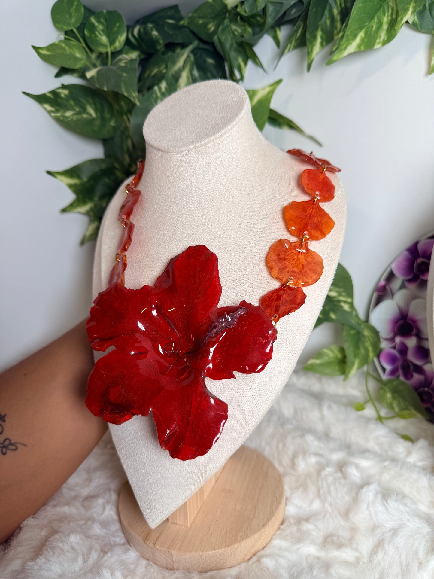 Amapola de Flamboyán Necklace