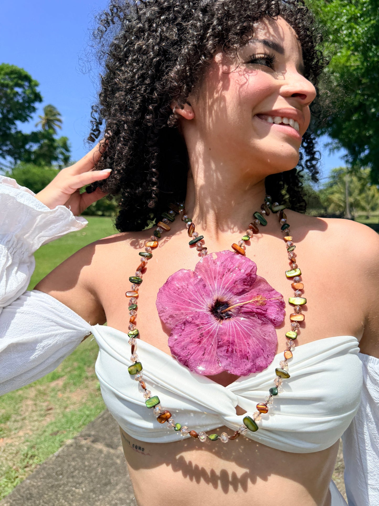 Wild Berry Poppy 2-in-1 Necklace & Hair Clip