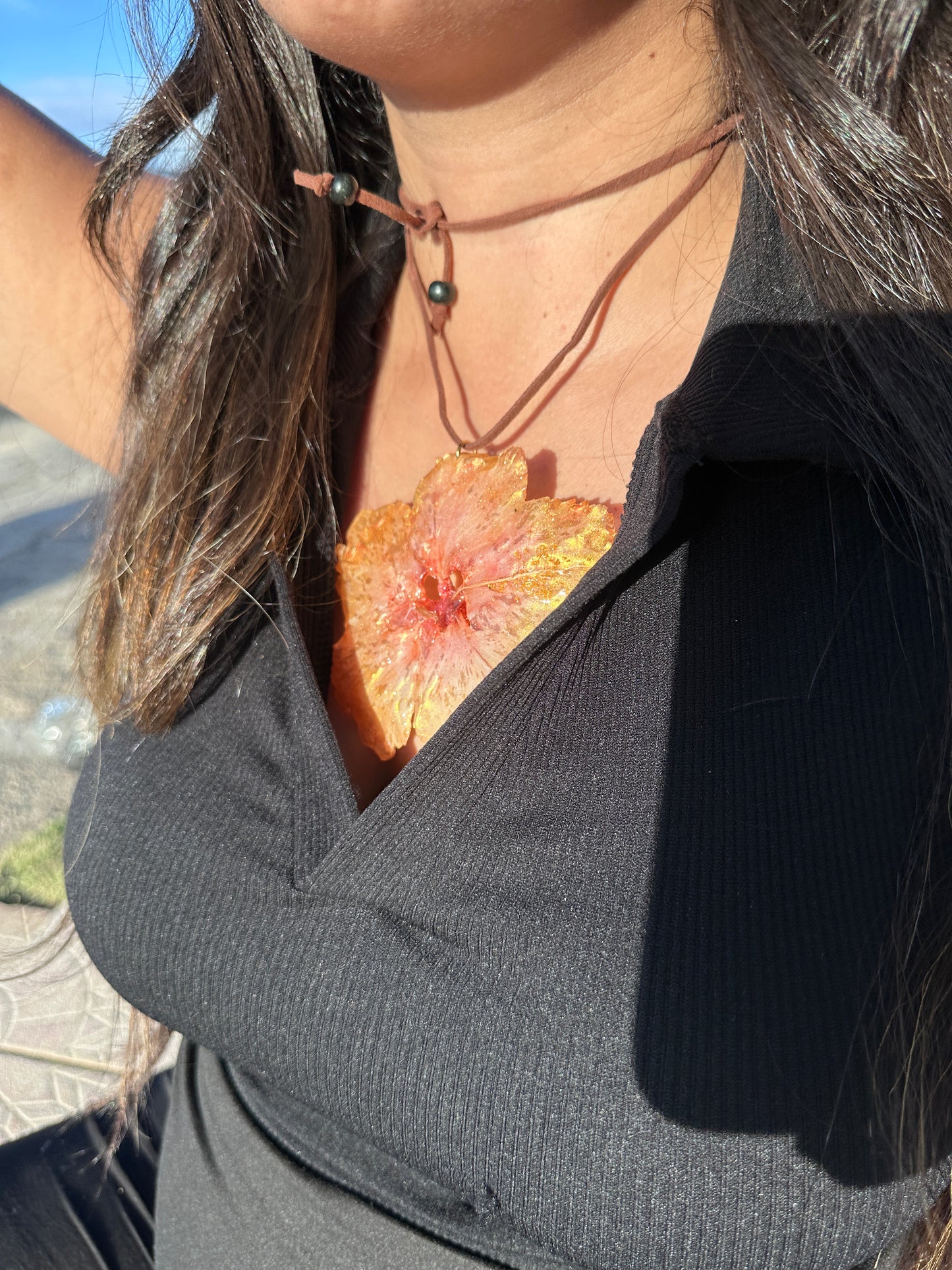 Yellow amapola Choker