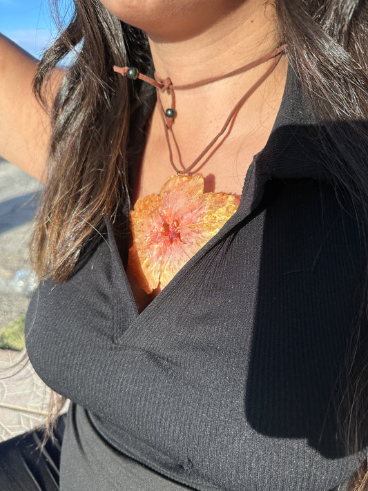 Yellow amapola Choker