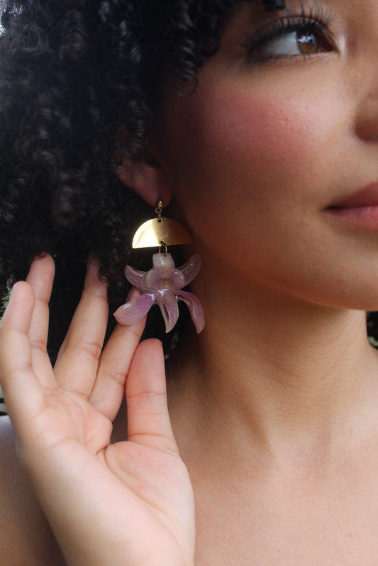 Fancy Dendrobium earings