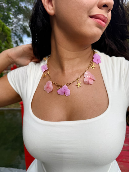 Hydrangea Shore | 2-in-1 Necklace & Waist Chain