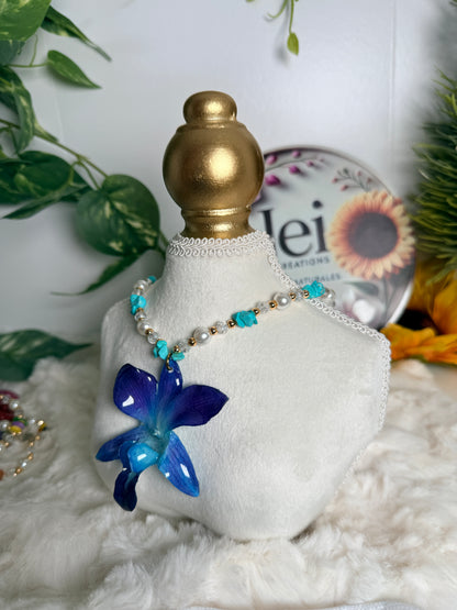 Ocean Eclipse Orchid Necklace