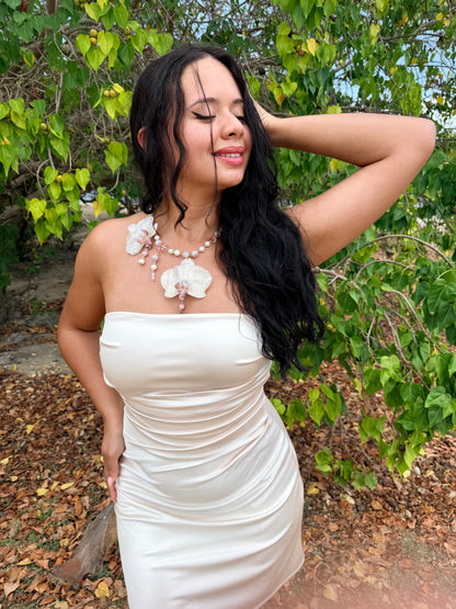 Blush Phalaenopsis Necklace