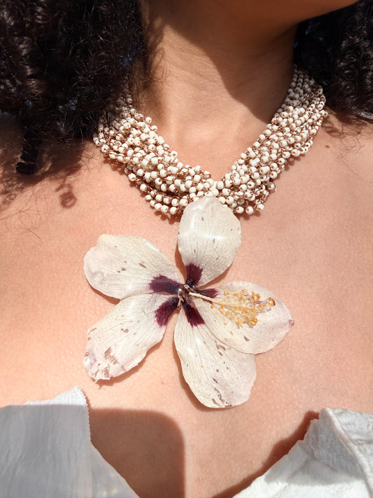 Ivory Bloom Statement Necklace