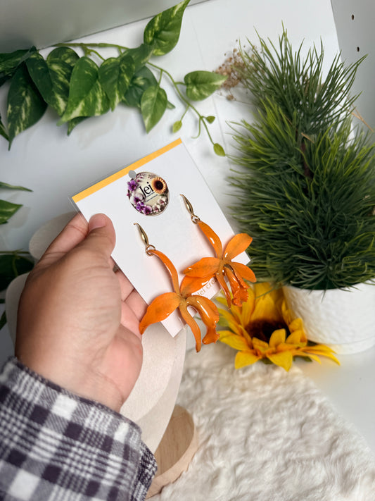 Orange orchid Cattleya