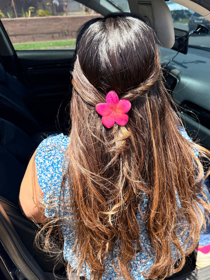 Plumeria hair clip