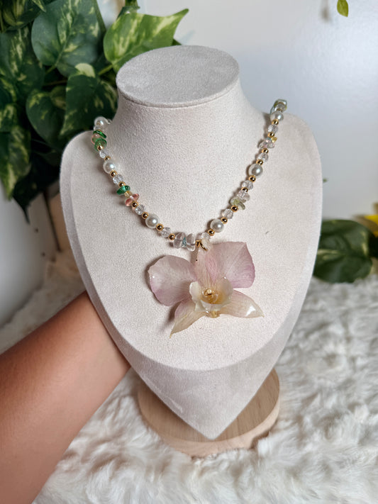 Blush Orchid Necklace