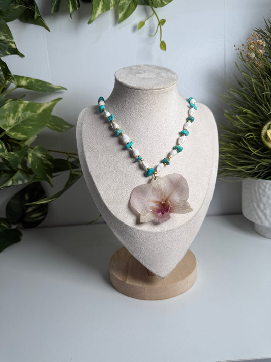 Orchid Sea necklace