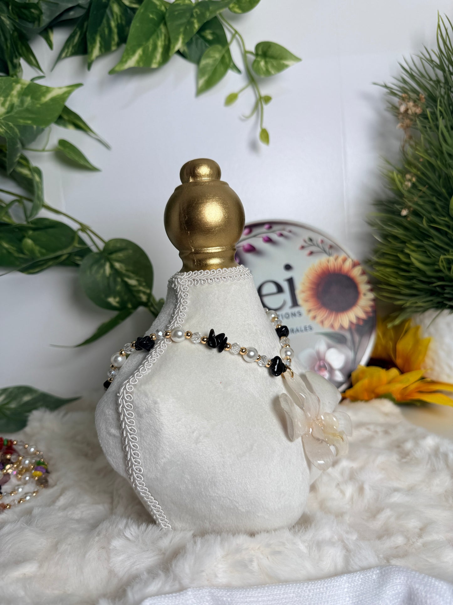 Ivory Whisper Orchid Necklace